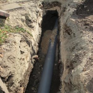 sewage trench Pic
