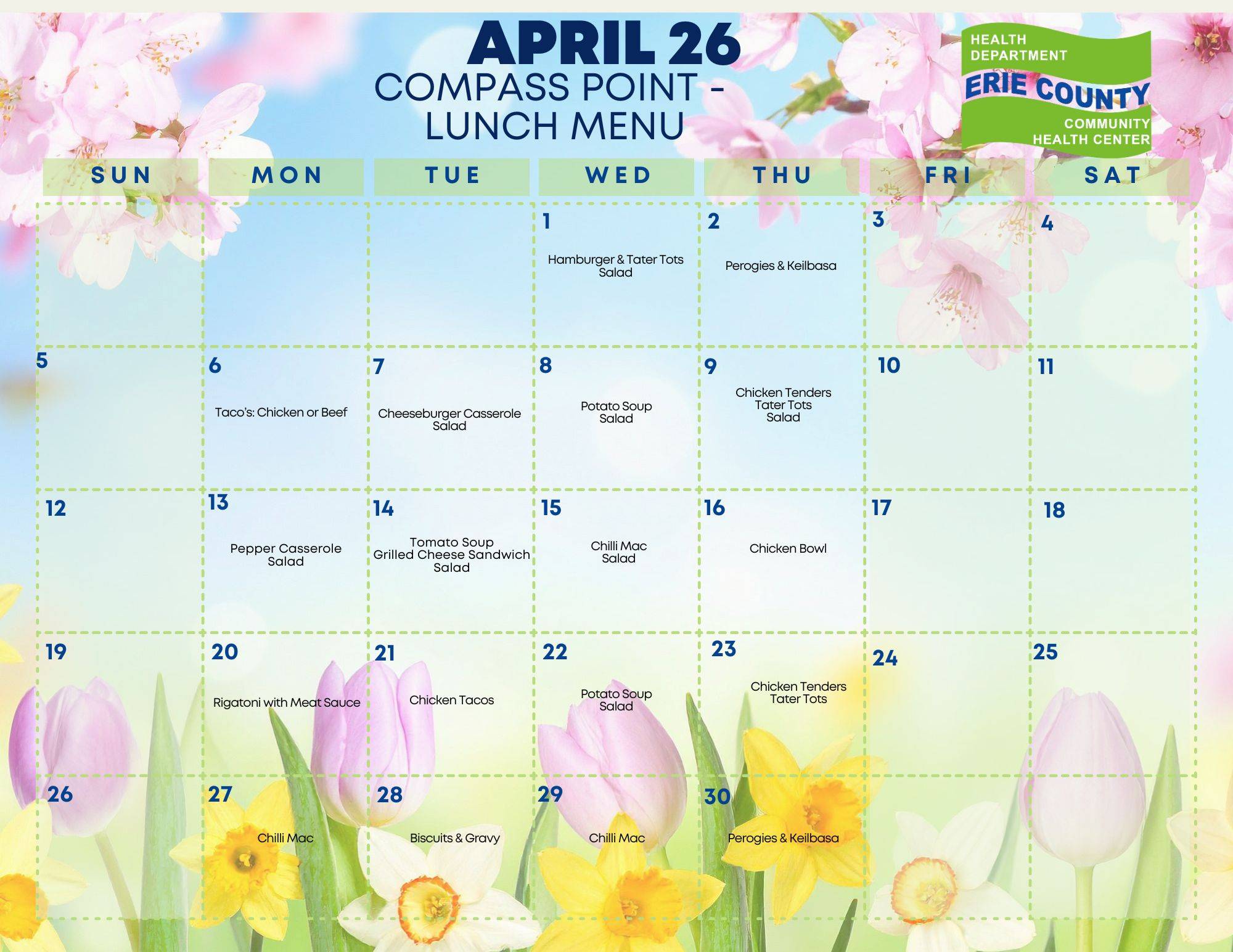 Compass Point - Lunch Menu Image