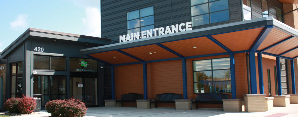 Main Entrance Erie County Health Department Front Entrance Image